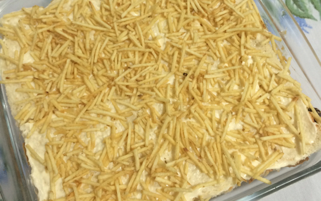 Bolo de atum com pão de forma