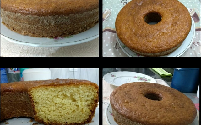 Bolo simples de liquidificador