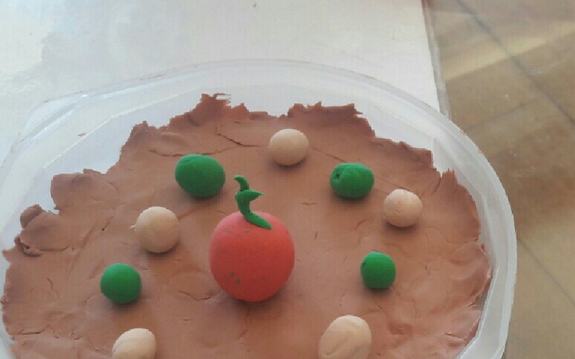 Torta de bolachinha de limão com cereja