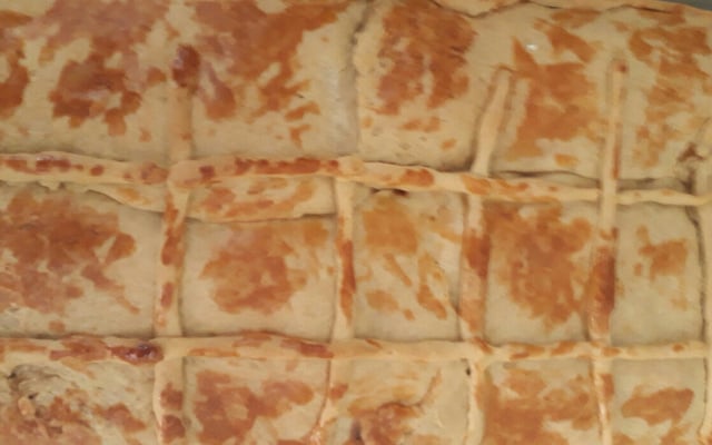 Torta de frango com massa podre diferente