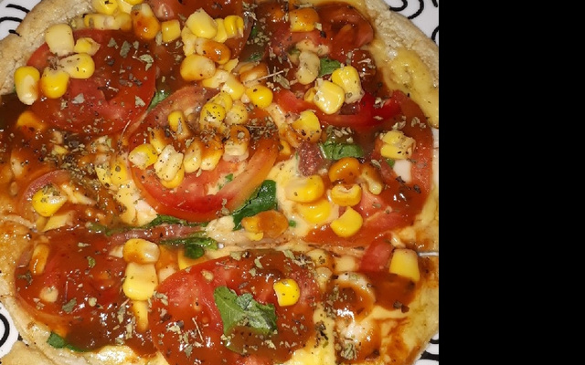 Pizza fáci e rápida de crepioca