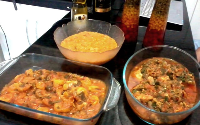 Moqueca capixaba e pirão