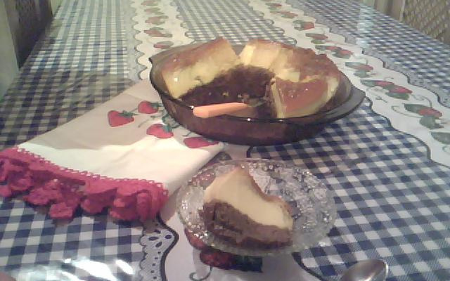 Pudim surpresa da Aline