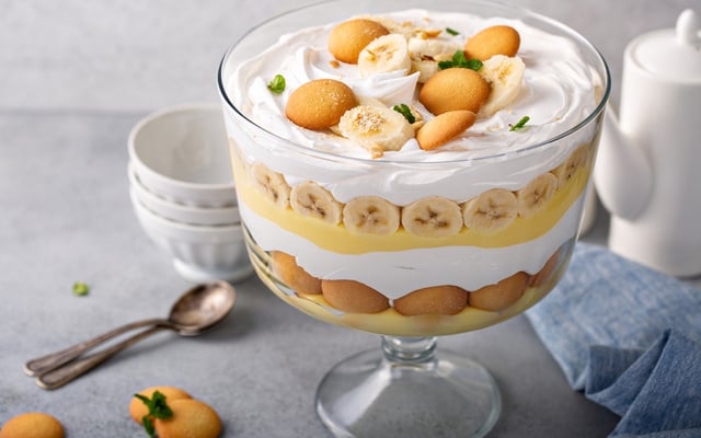 Sobremesa rápida de banana