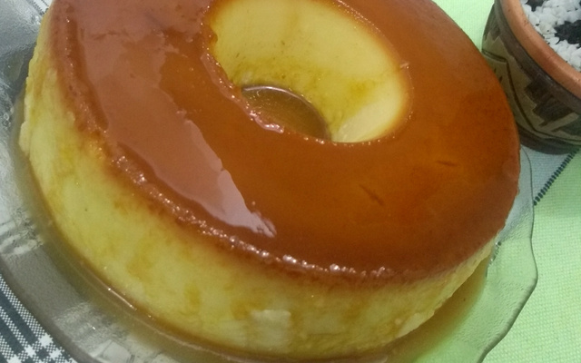 Pudim de padaria durinho