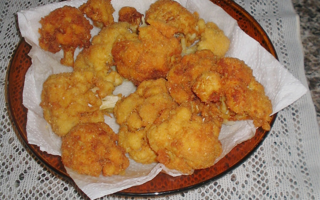 Couve-flor à milanesa