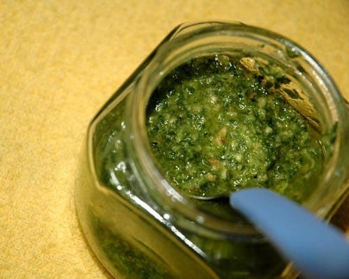 Massa ao pesto