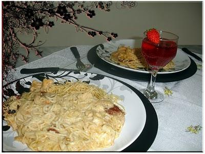 Macarronada água na boca