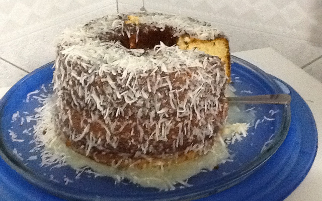 Bolo de coco de liquidificador