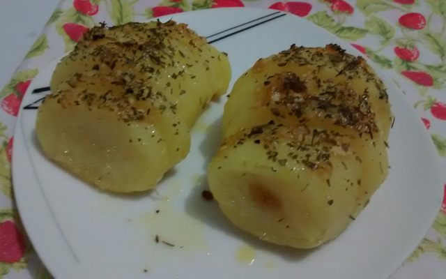 Batatas hasselback