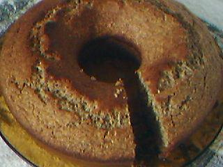 Bolo de fubá com semente de linhaça