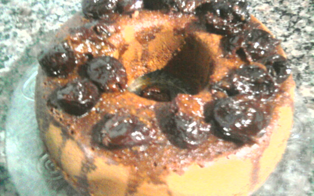 Bolo de aveia com granola