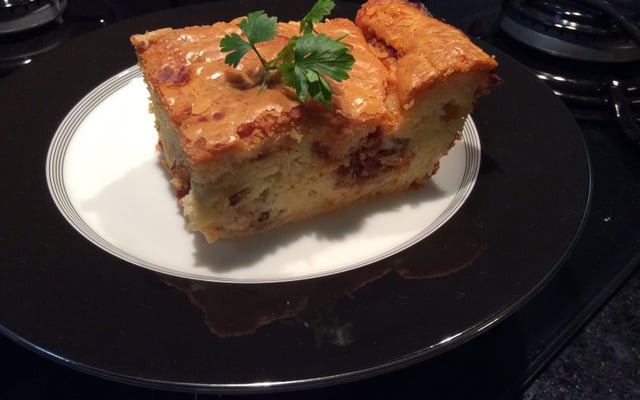 Torta salgada com iogurte natural