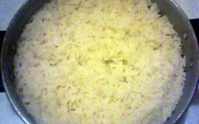 Arroz refogado simples