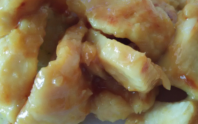 Filé de frango com mostarda e mel