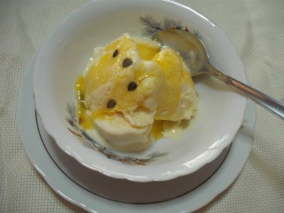 Sorvete de maracujá fácil