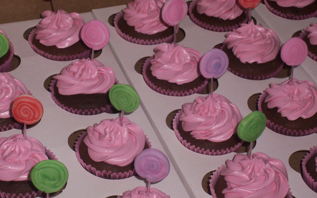 Cobertura de morango para cupcakes