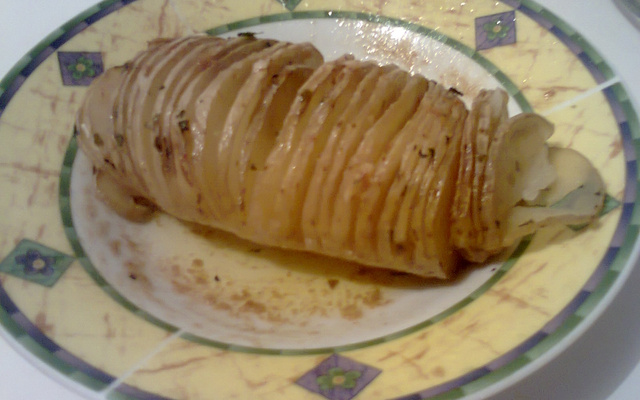 Batata assada no forno