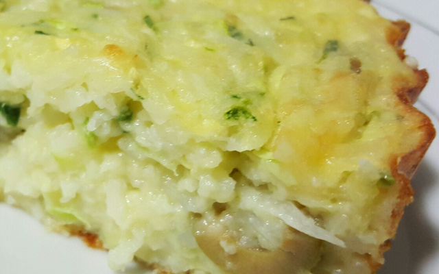 Torta de arroz sobrado