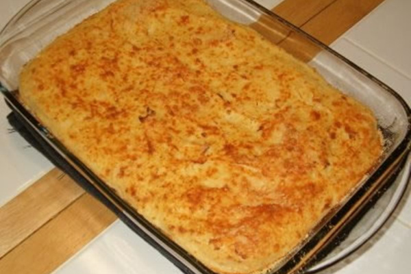 Souflé de batata e queijo