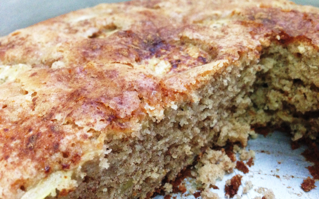 Bolo cuca de banana especial da tarde