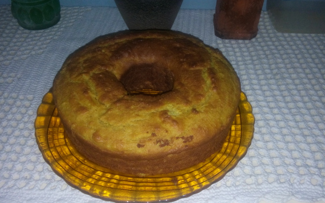 Bolo de fubá cozido
