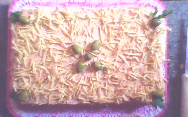 Bolo salgado de salsicha