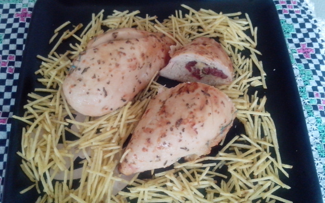 Filé de frango recheado da Mayara