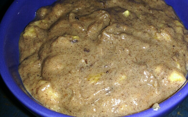 Sobremesa preguiçosa de banana