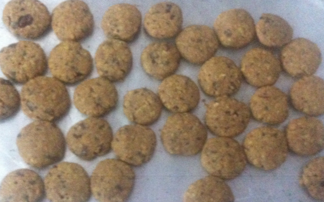 Cookies light de aveia com chocolate