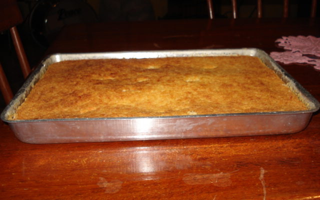 Bolo de fubá cremoso