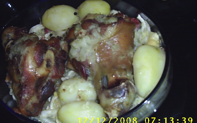 Eisbein - Joelho de porco com chucrute (Sauerkraut) - receita típica alemã