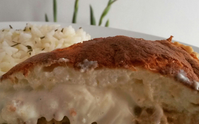 Torta de frango com palmito cremosa