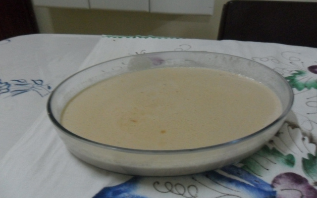 Pudim de baunilha e morango