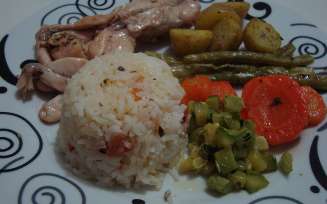 Rã ao forno ao perfume de coco