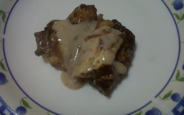 Torta de banana com Bis