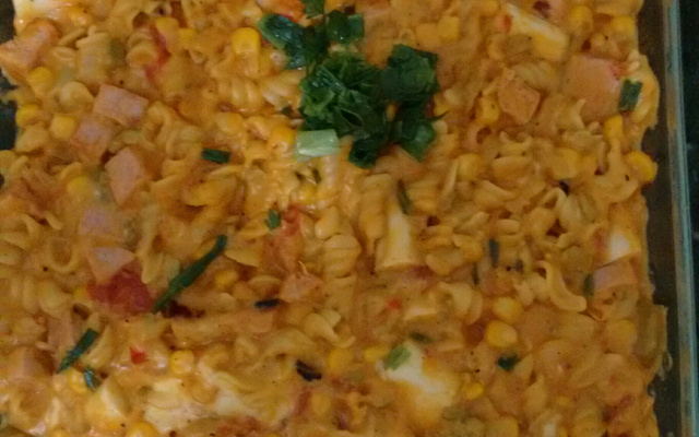 Macarrão de panela de pressão delícia