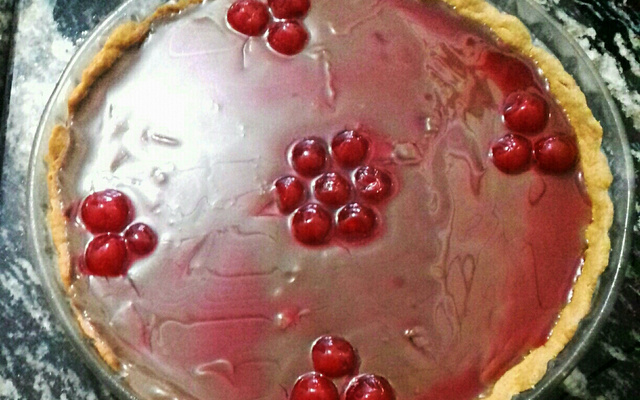 Torta de chocolate com cerejas