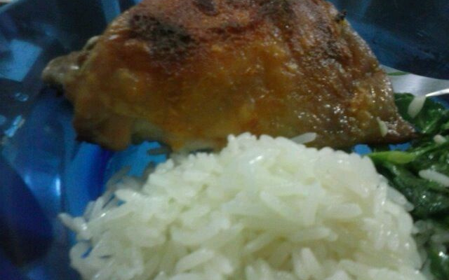 Frango assado com maionese