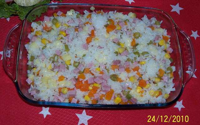 Arroz de forno cremoso