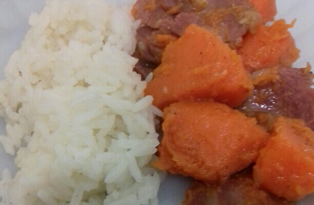 Lingüiça com abóbora