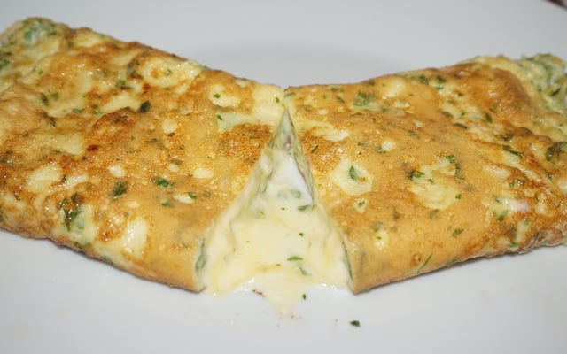 Omelete de cream cheese