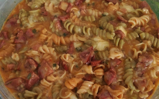 Macarrão na panela de pressão