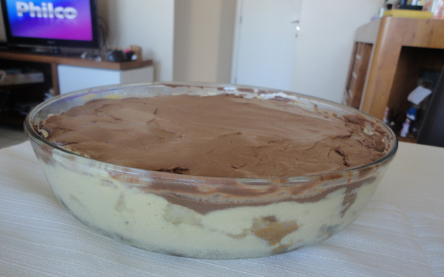 Pavê Natalino de Maracujá com Panetone