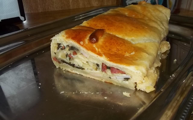 Pão recheado da Thaís