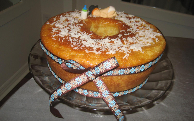 Bolo de fubá molhadinho