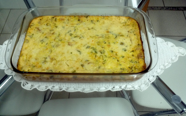 Torta rápida de sobras de frango