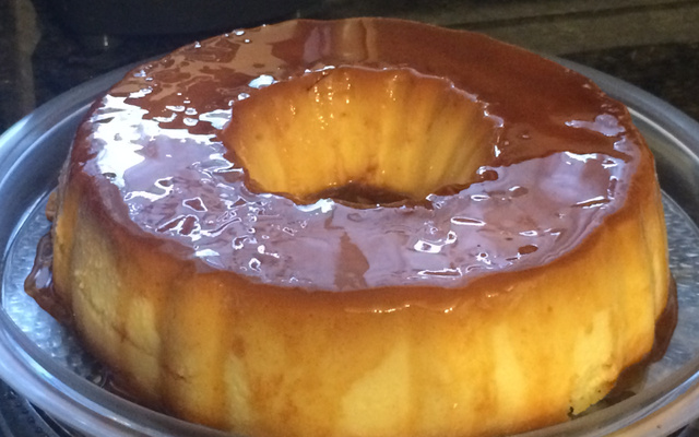 Pudim delícia de milho e coco