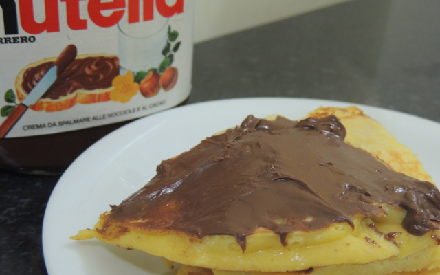 Panqueca americana com Nutella
