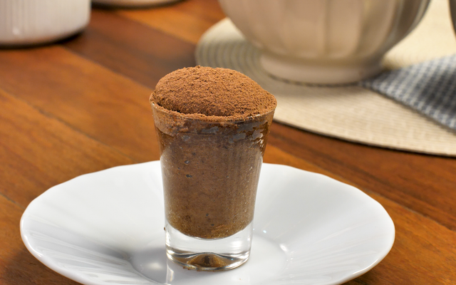 Minissuflê de chocolate